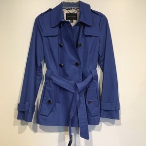 Royal Blue BR Belted Raincoat 💙 size XS